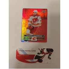 DC-32 Johnny Gaudreau Red Parallel Die Cut Set 2021-22 Tim Hortons UD Upper Deck 